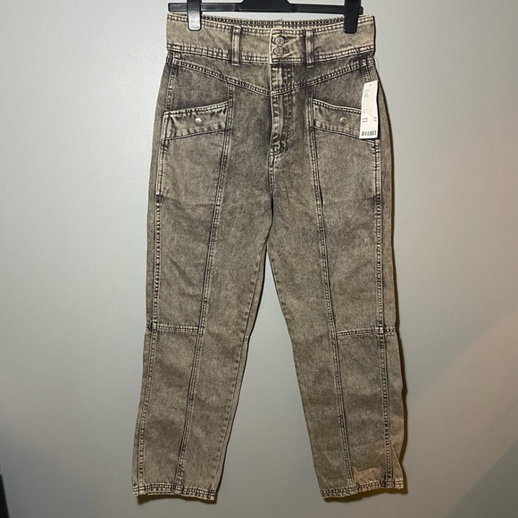 NWT Urban Outfitters High Rise Straight Leg Acid Wash Jeans 29 - Picture 5 of 9